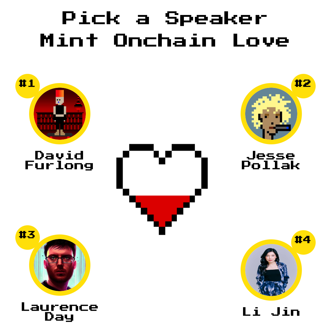 Show some onchain love to your favorite speaker